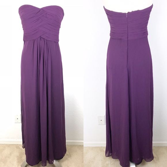 monique lhuillier purple dress